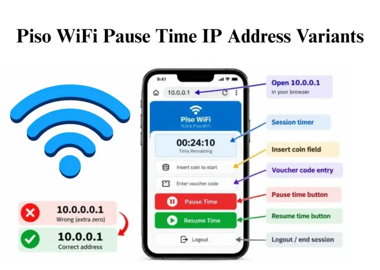 Piso WiFi Pause Time IP Address Variants
